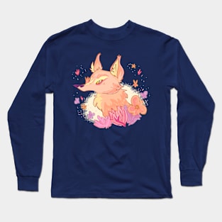 Flowery Fox Long Sleeve T-Shirt